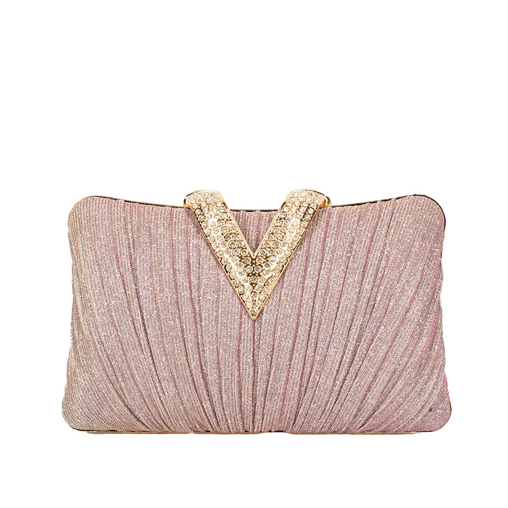 Elegant Pink Rhinestone Evening Clutch…